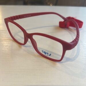Durable Red Flexible Eyeglasses with Adjustable Strap
